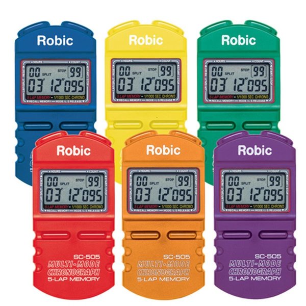 Sport Supply Group Robic 505 6 Color Pack - Coaches Aids Measuring Devices Stopwatches 1240283